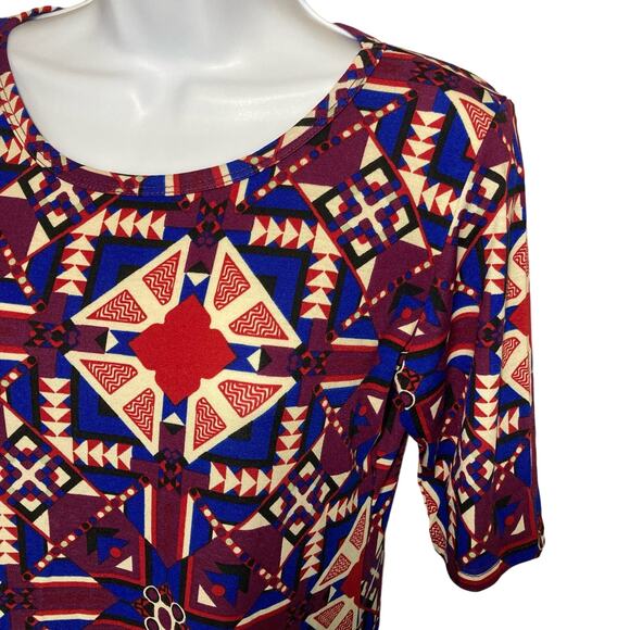 LuLaRoe Julia Sheath Dress Pencil Bodycon Size Small Boho Gypsy Aztec Print Sz S - Picture 15 of 16